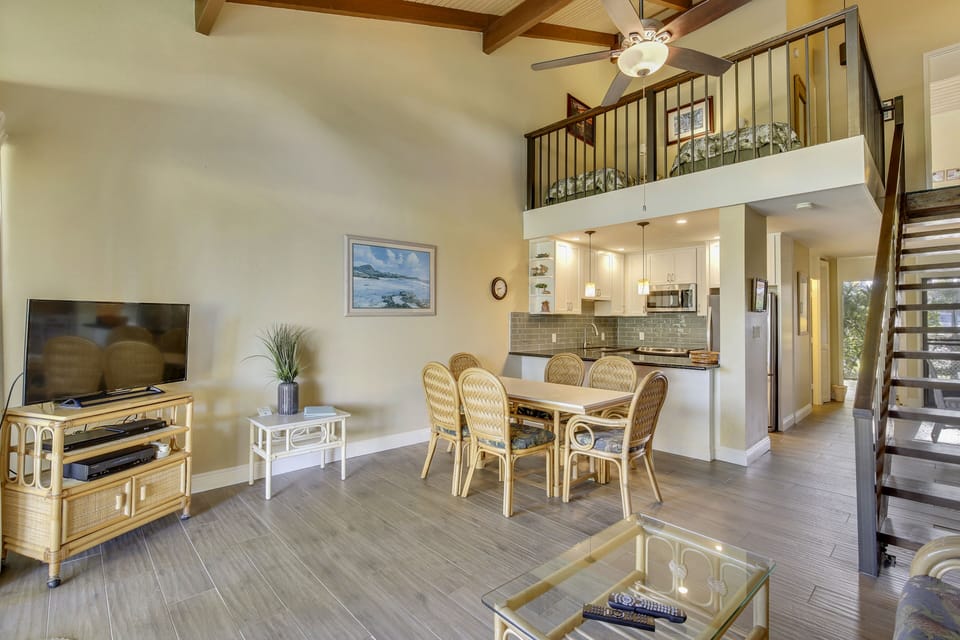 Living Room - Wood like ceramic tile on main level