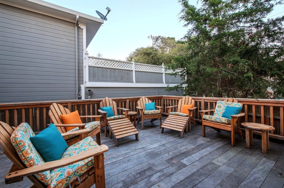 Deck with a Gas BBQ Grill