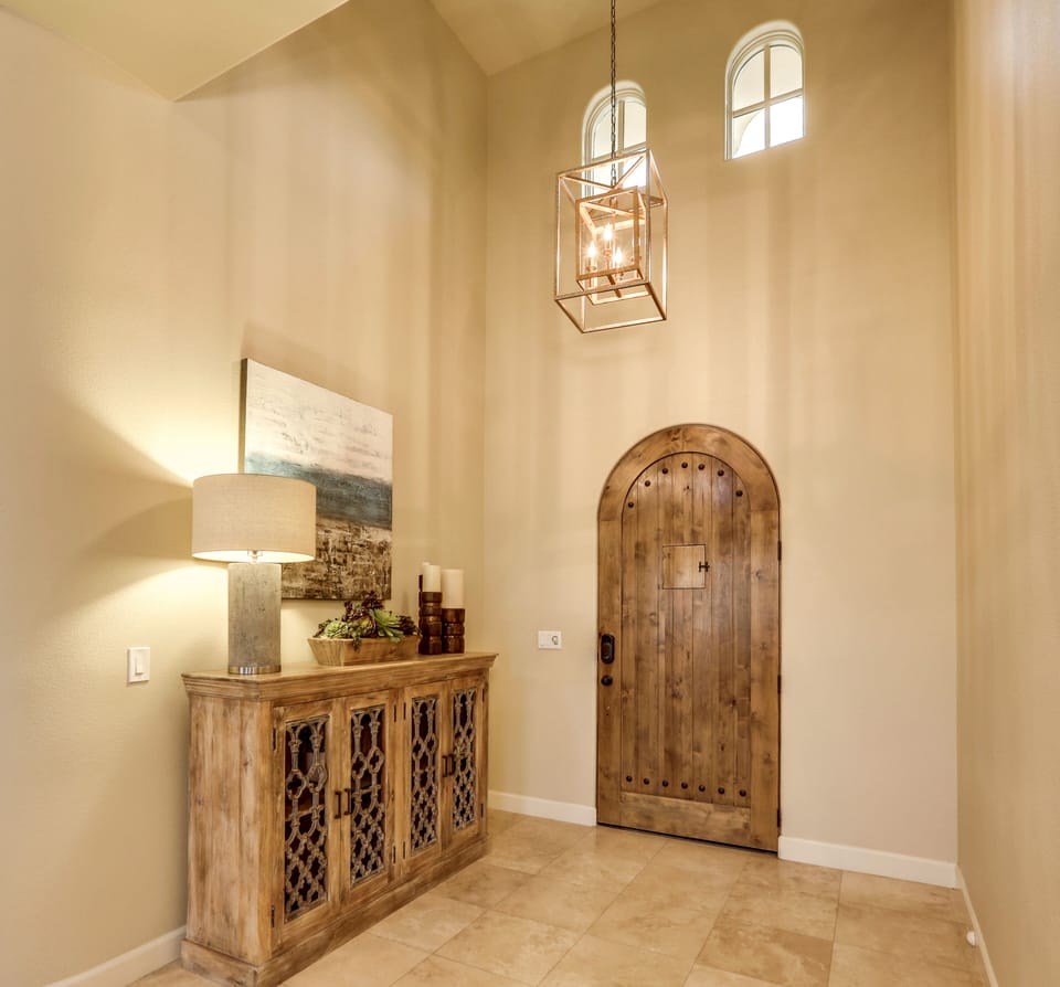 Grand front entrance