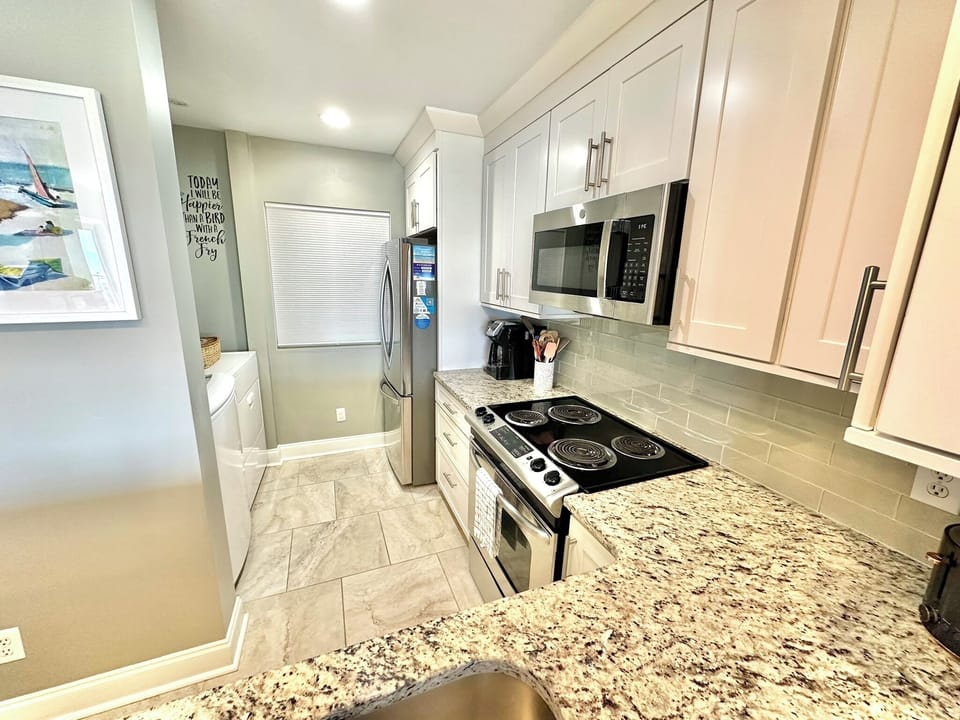 Fully stocked kitchen
