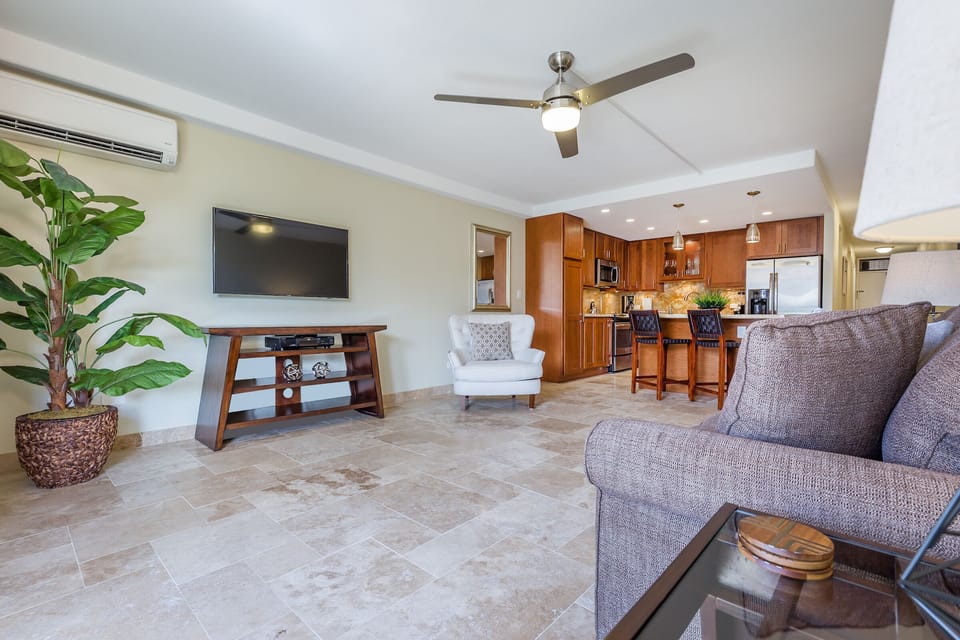 Large Flat Screen TV In Living Room