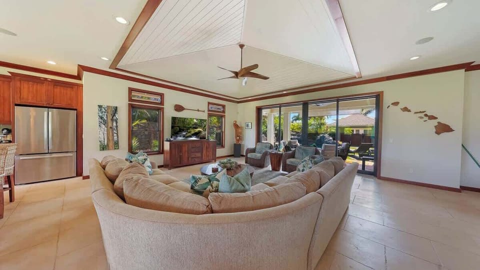 Plenty of room for your whole family to hang out together in this Poipu Home