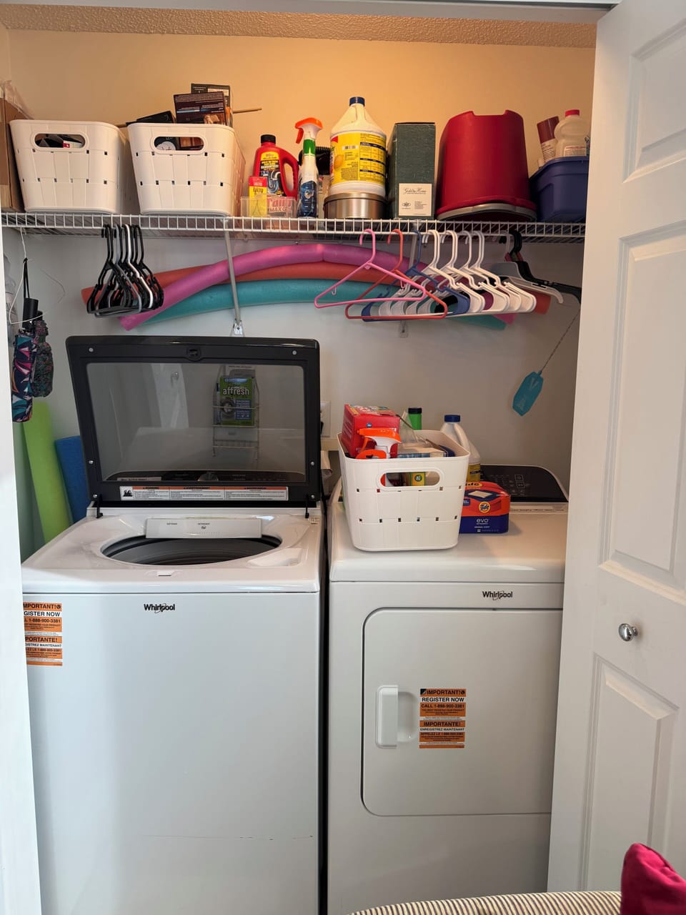 Main laundry closet
