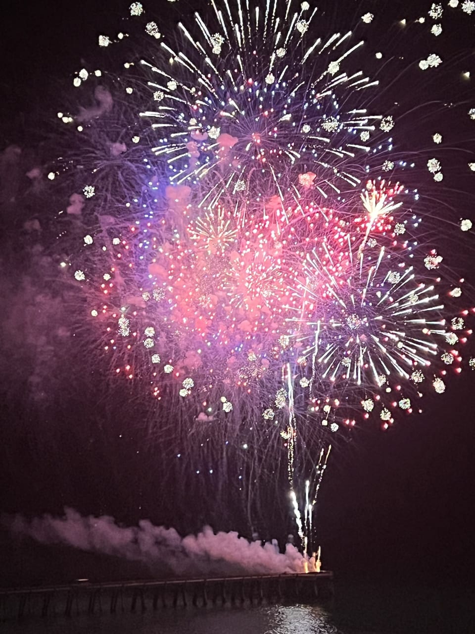 July 4, 2023 view of fireworks from Wilson’s Beach Dream balcony!