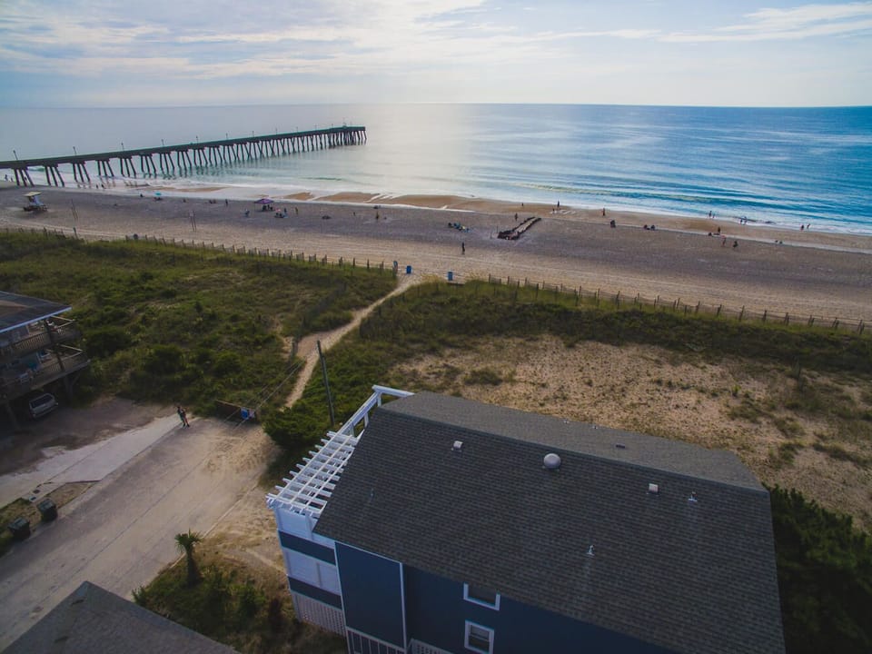 This charming oceanfront home offers stunning views