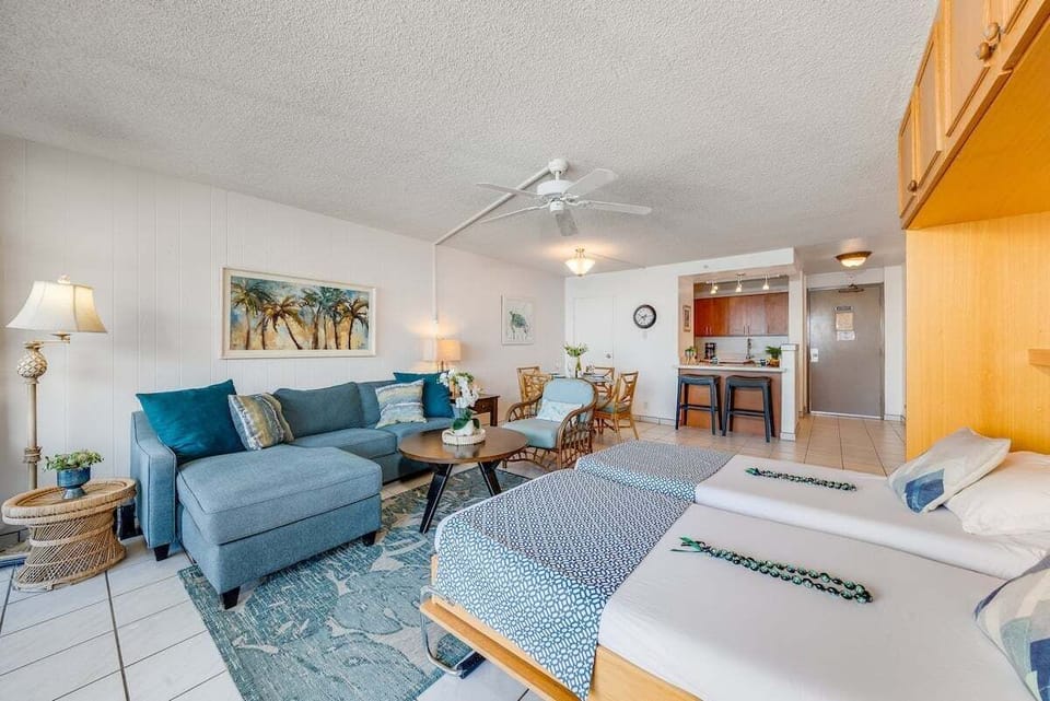 Enjoy a flexible living space with Murphy beds that fold away for extra room