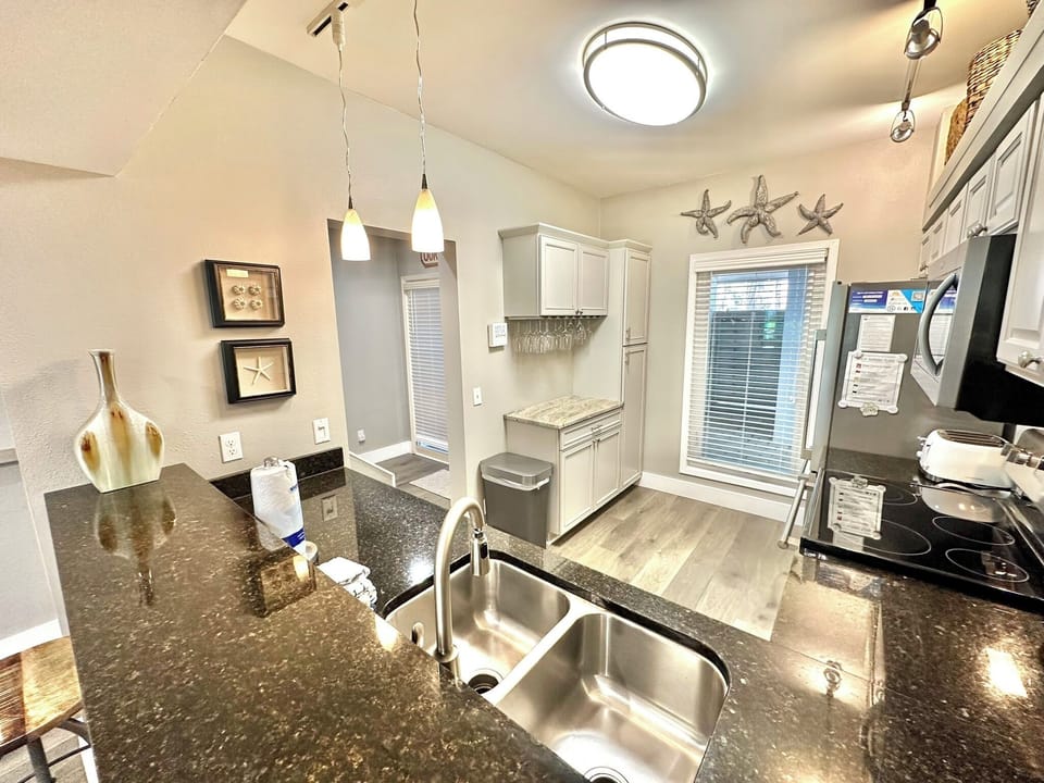 Fully stocked kitchen