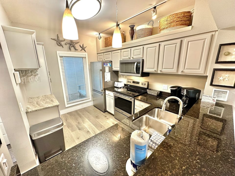 Fully stocked kitchen