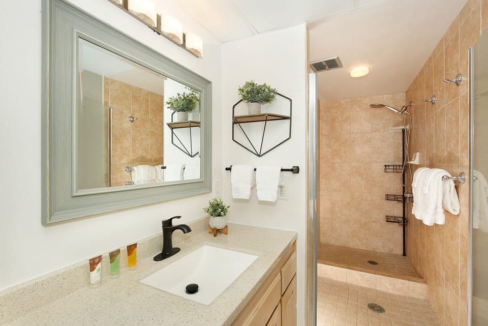 Renovated Bath with Walk-In Shower