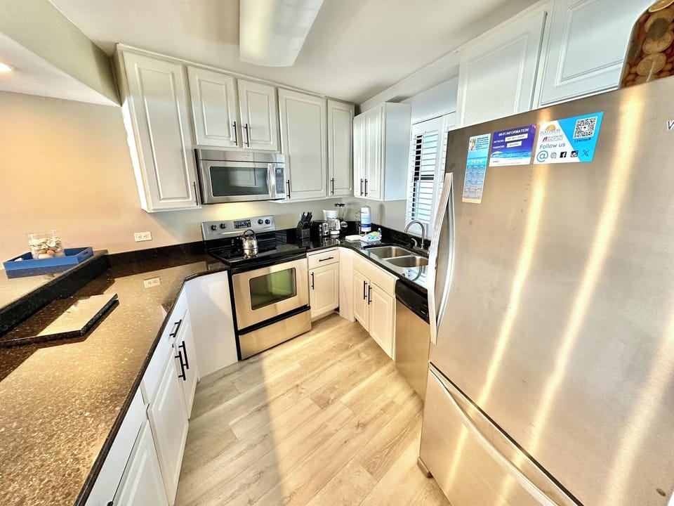 Fully stocked kitchen