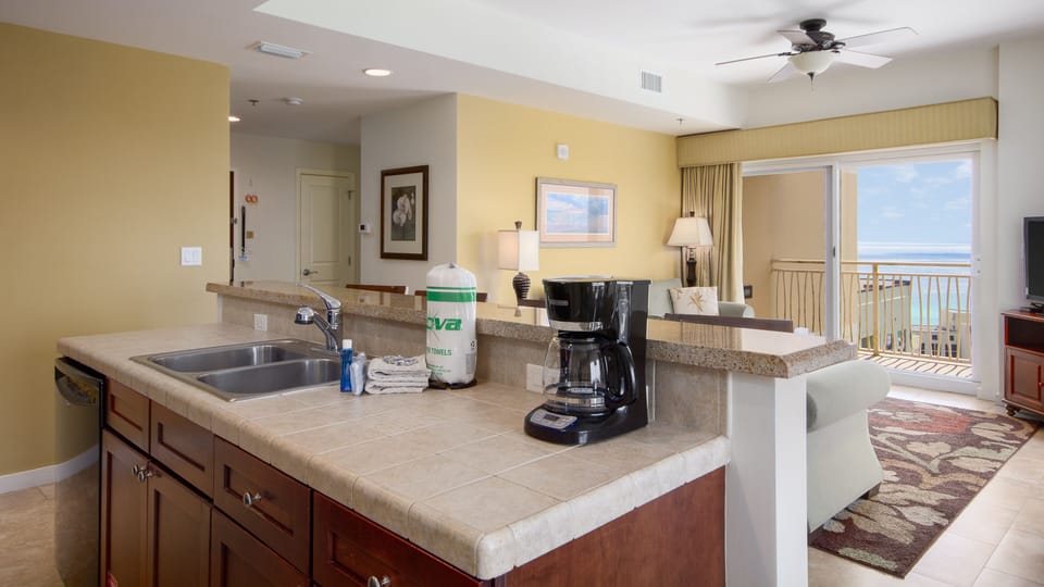 Kitchen with Gulf View