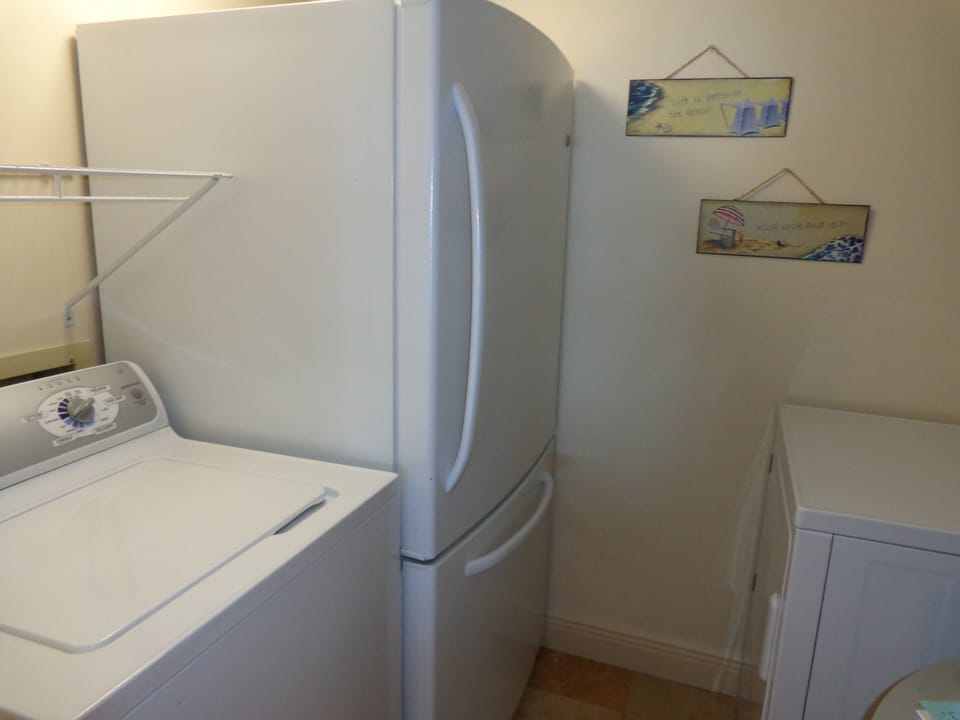Full Size Washer/Dryer & Extra Full Size Refrigerator