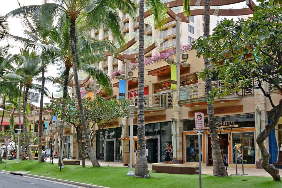 Shopping and Dining at Waikiki Beach Walk