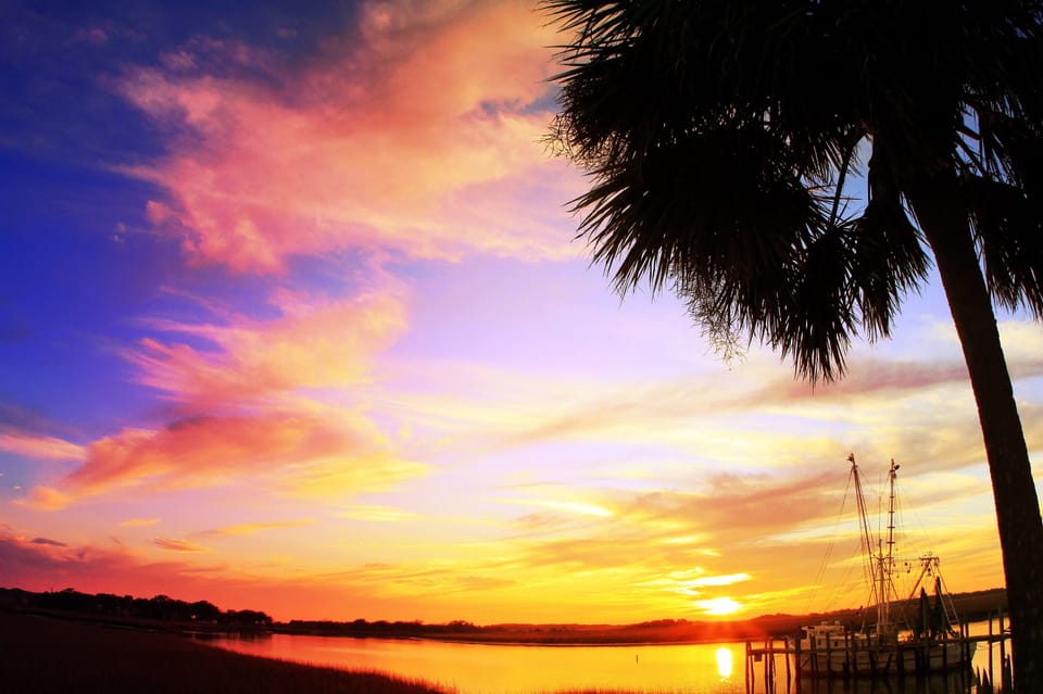 Another beautiful sunset at nearby Crosbys Seafood.