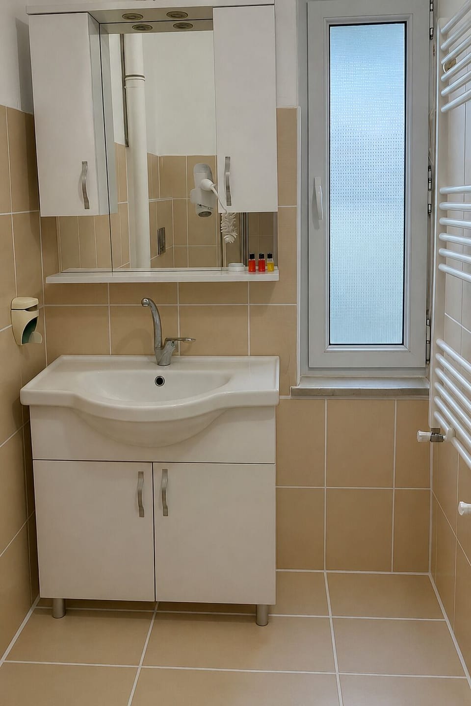 Shower, free toiletries, hair dryer (on request), slippers
