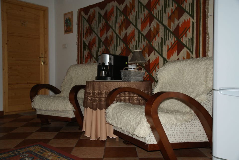 30-inch flat-screen TV with satellite channels, TV