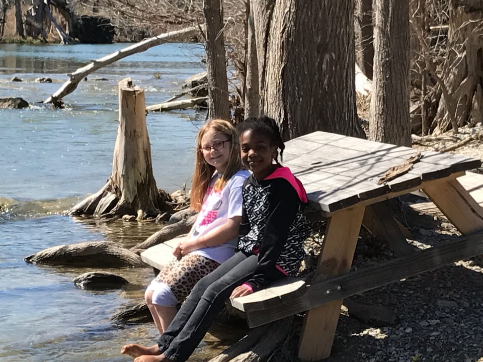 Enjoying the river!