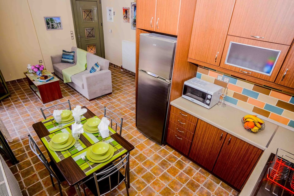 Open plan living room kitchen