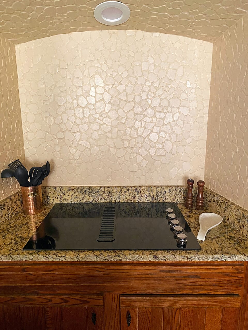 New radiant electric cook top.