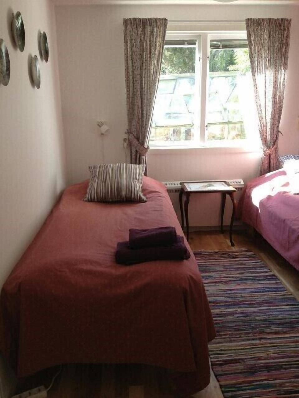 Double Room, Shared Bathroom, Garden View | Blackout drapes, iron/ironing board (on request), cribs (free)