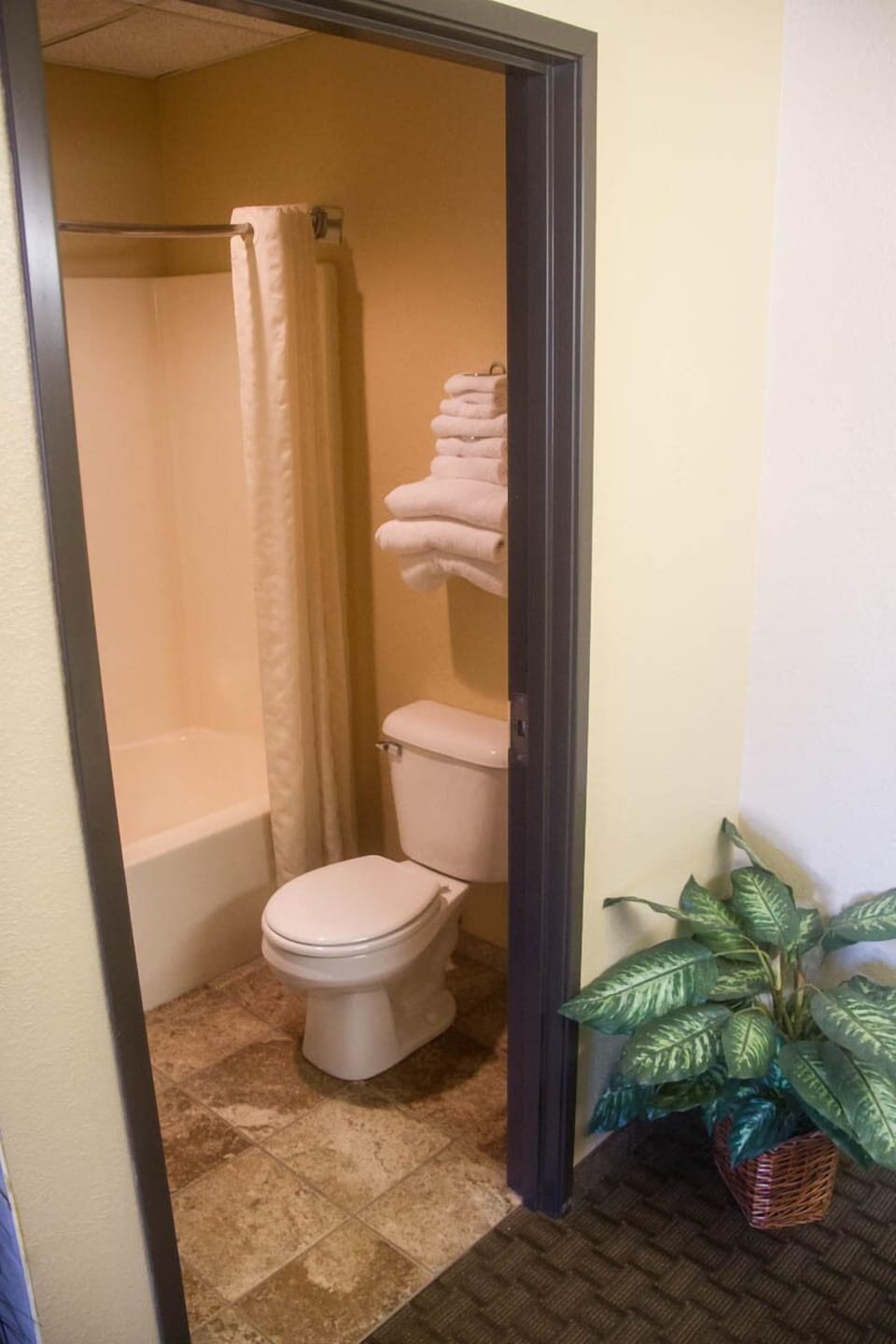 Standard Suite, 1 King Bed, Non Smoking (Whirlpool) | Bathroom | Combined shower/tub, deep soaking tub, hair dryer, towels