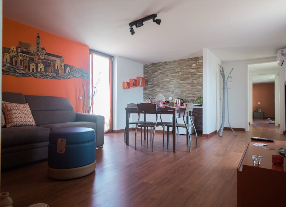 Superior Apartment, 2 Bedrooms, Terrace | Living area | Flat-screen TV