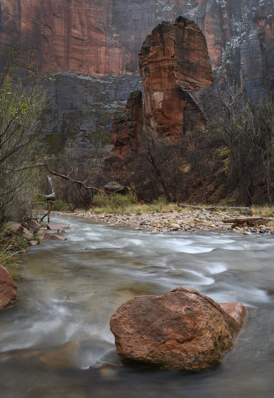 Virgin River in Zion Canyon