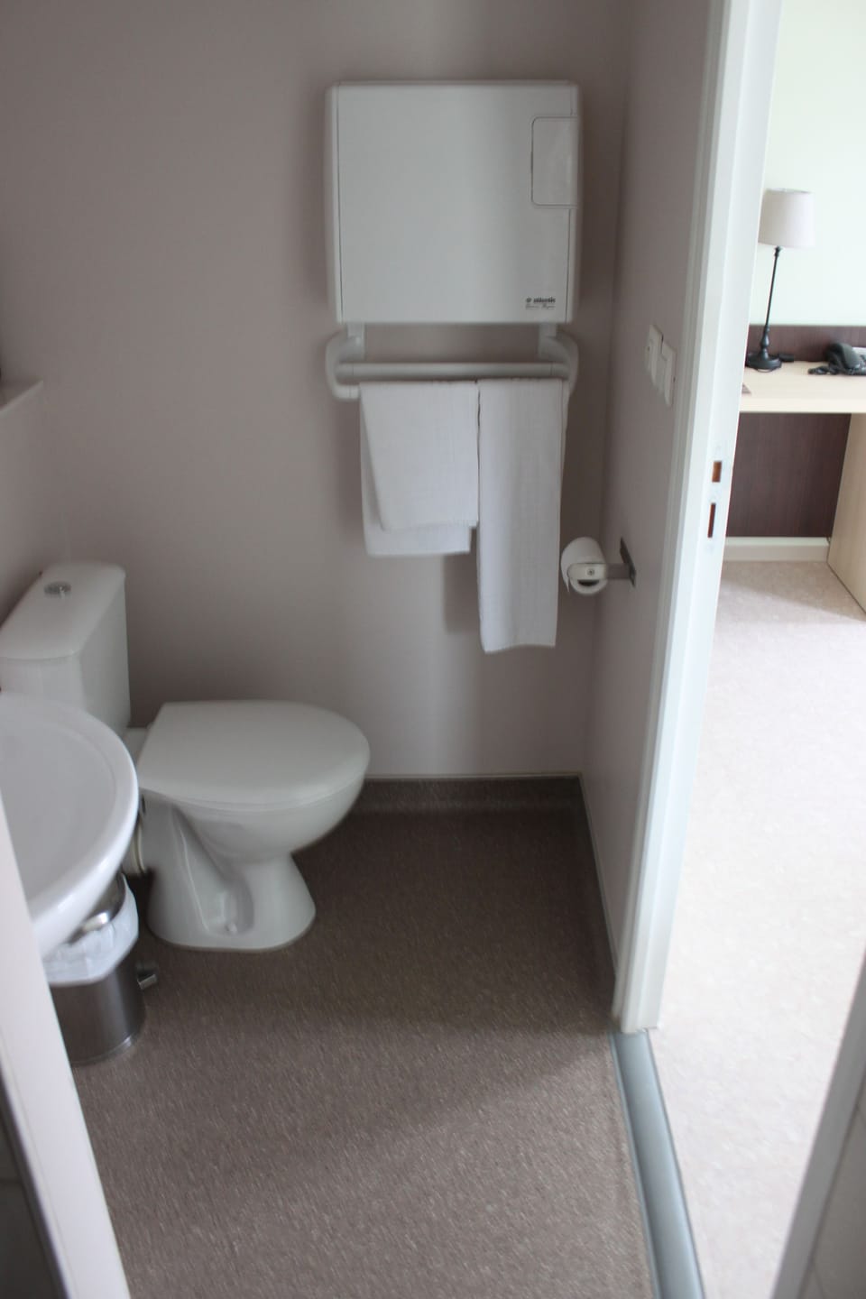 Shower, eco-friendly toiletries, hair dryer, towels