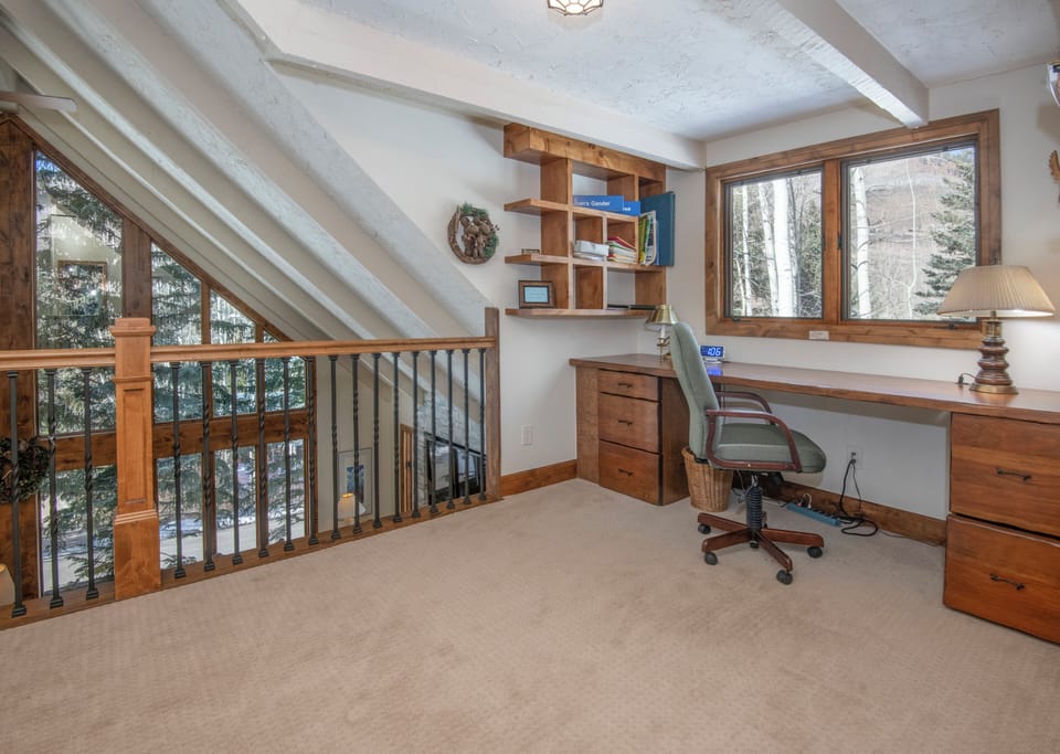 Upstairs Desk Area