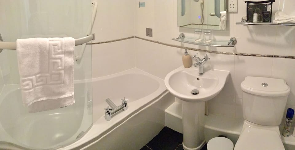 Shower, free toiletries, hair dryer, bathrobes