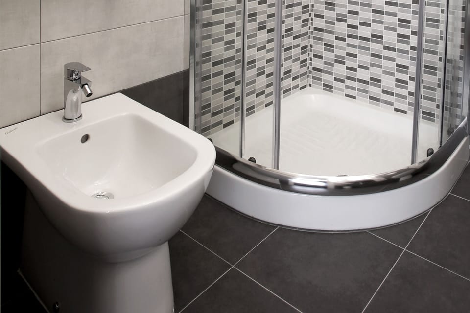 Superior Room (Private bathroom) | Bathroom | Shower, hair dryer, bidet, towels