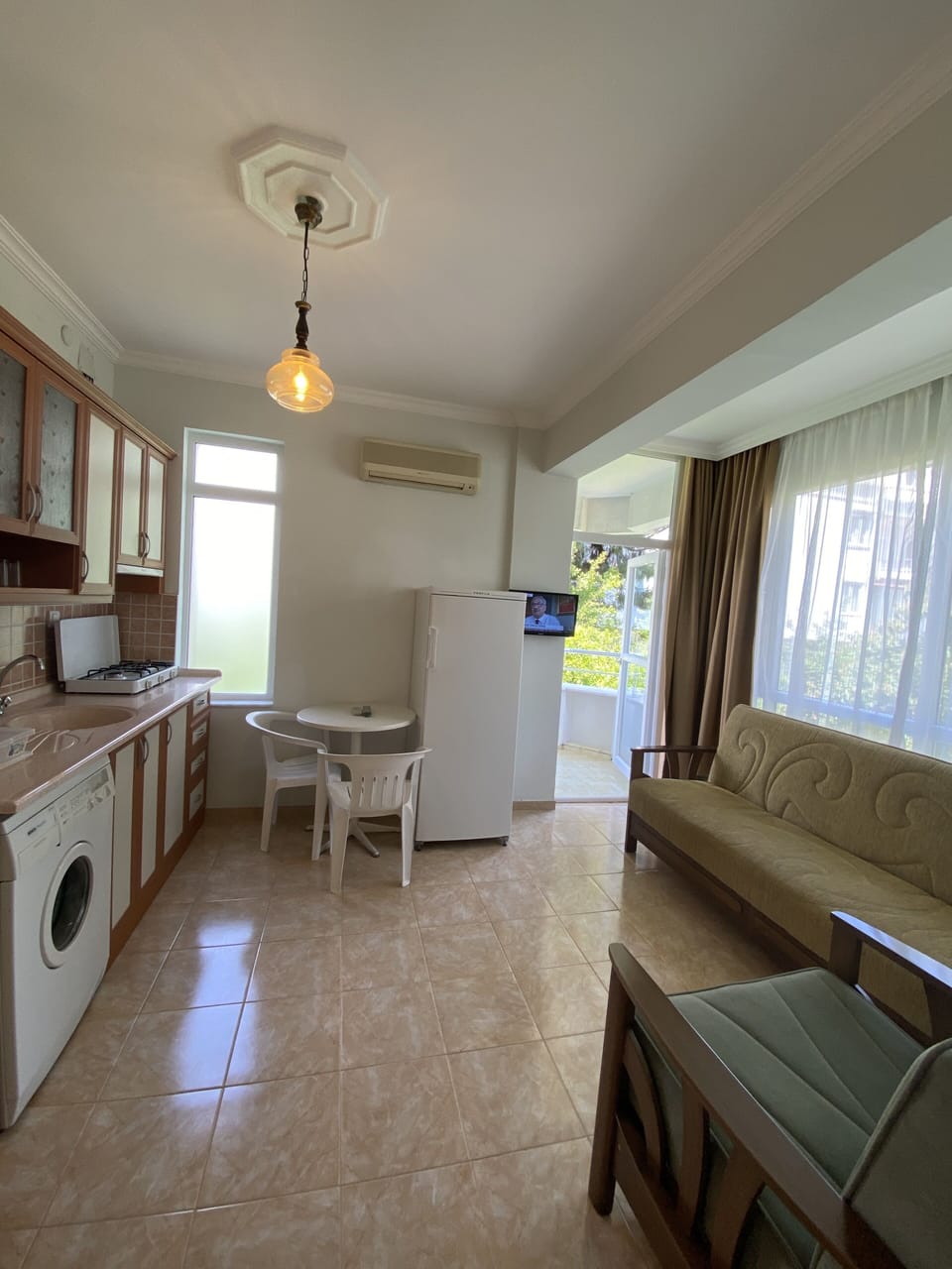 Family Apartment, 2 Bedrooms, Kitchen, City View | Private kitchen | Fridge, stovetop, electric kettle, cookware/dishes/utensils