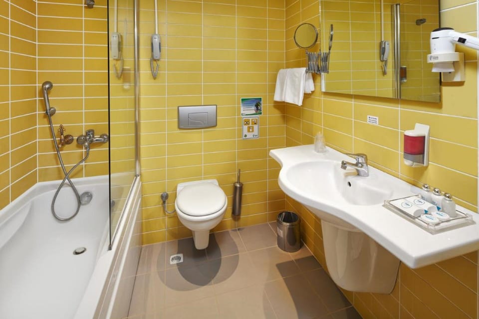 Standard Double Room | Bathroom | Bathtub, free toiletries, hair dryer, bathrobes