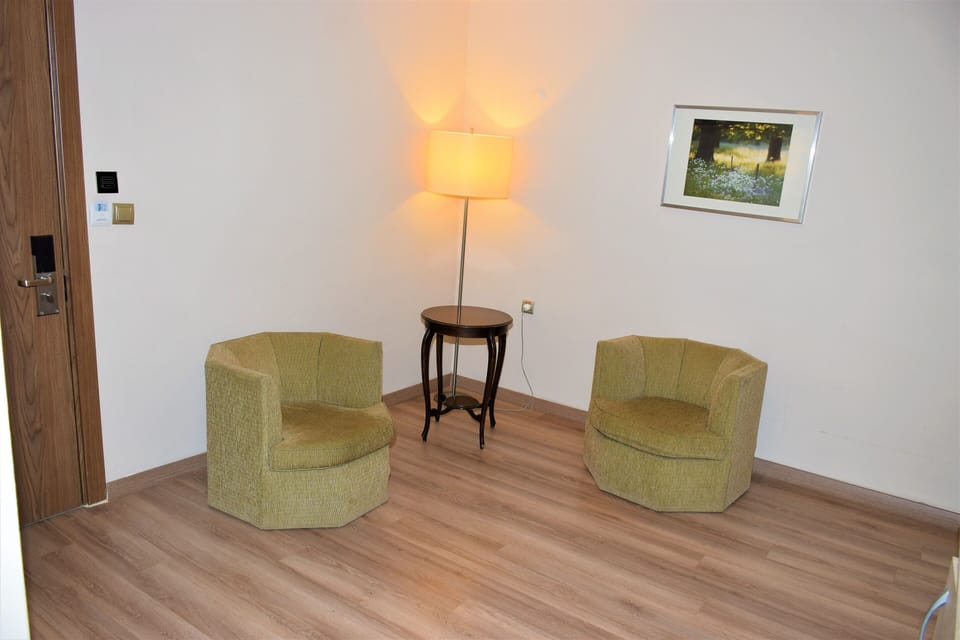 Suite | Hypo-allergenic bedding, minibar, in-room safe, desk