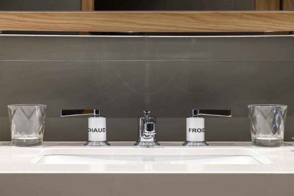 Shower, free toiletries, hair dryer, bathrobes