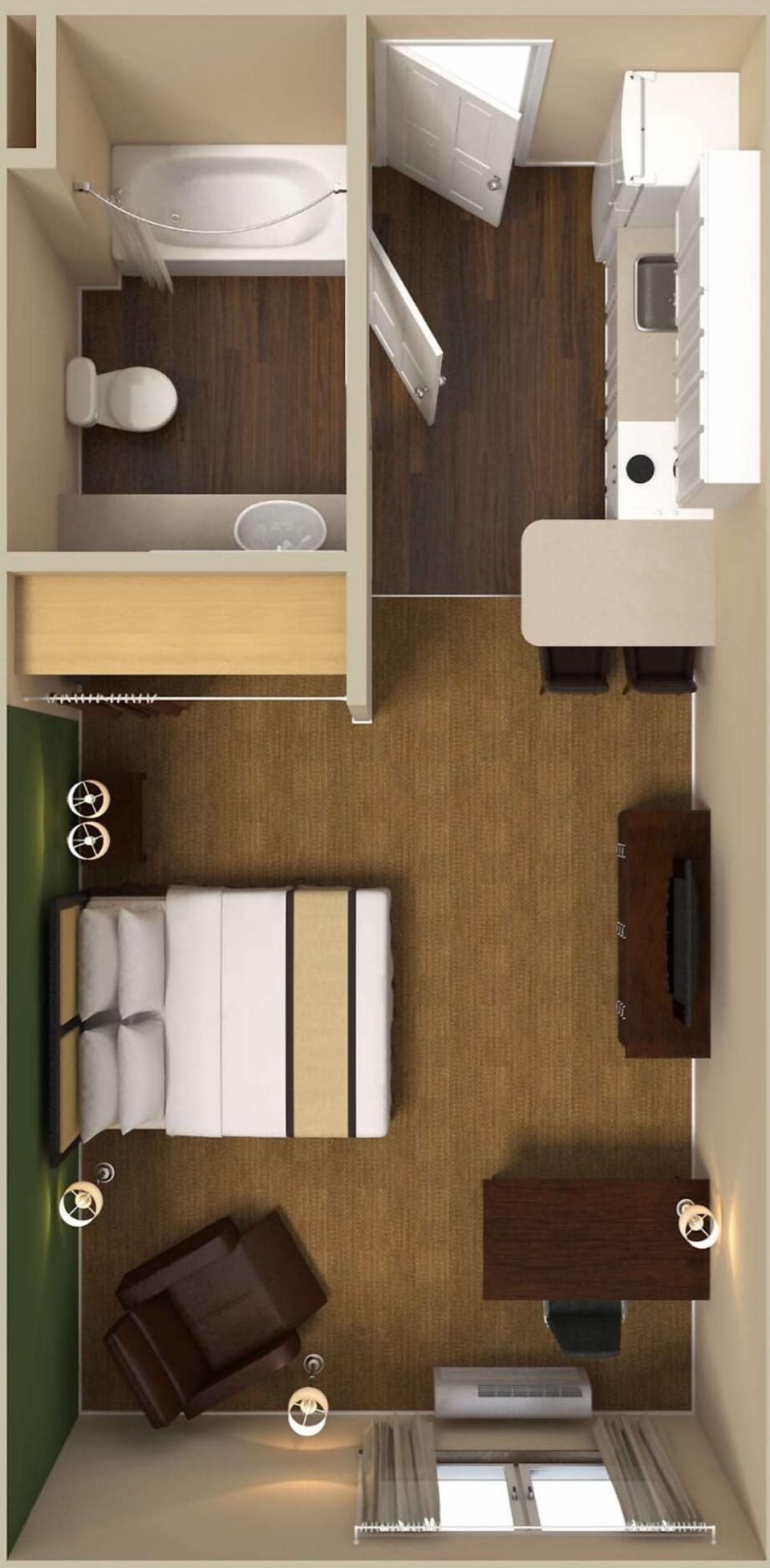 Desk, iron/ironing board, free WiFi, bed sheets