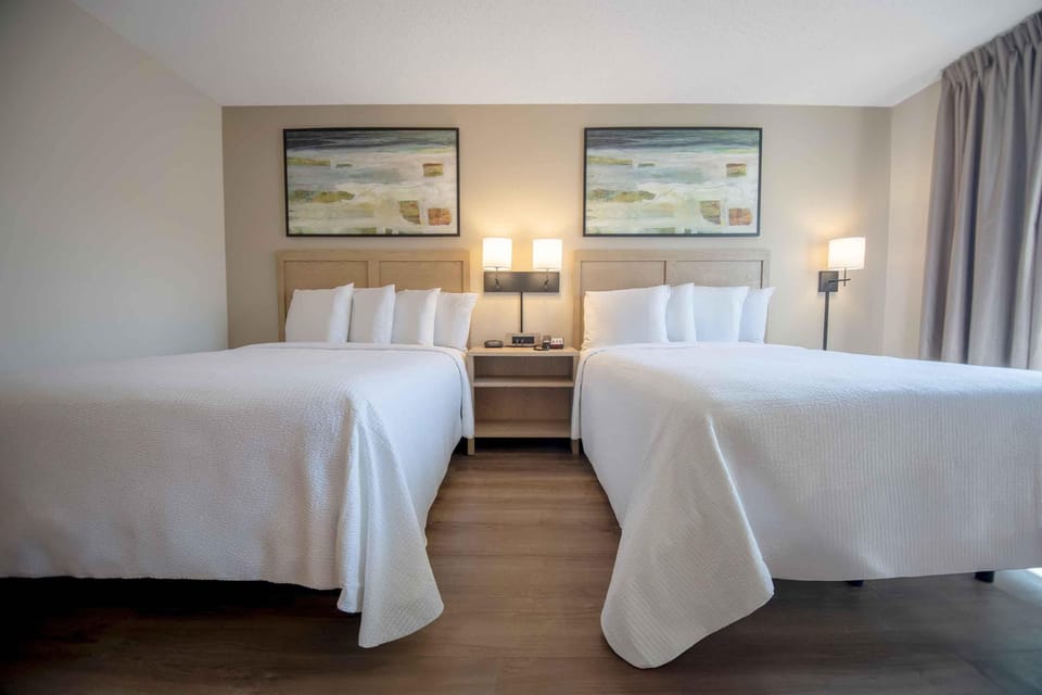 Studio, 2 Queen Beds, Non Smoking | Desk, iron/ironing board, free WiFi, bed sheets