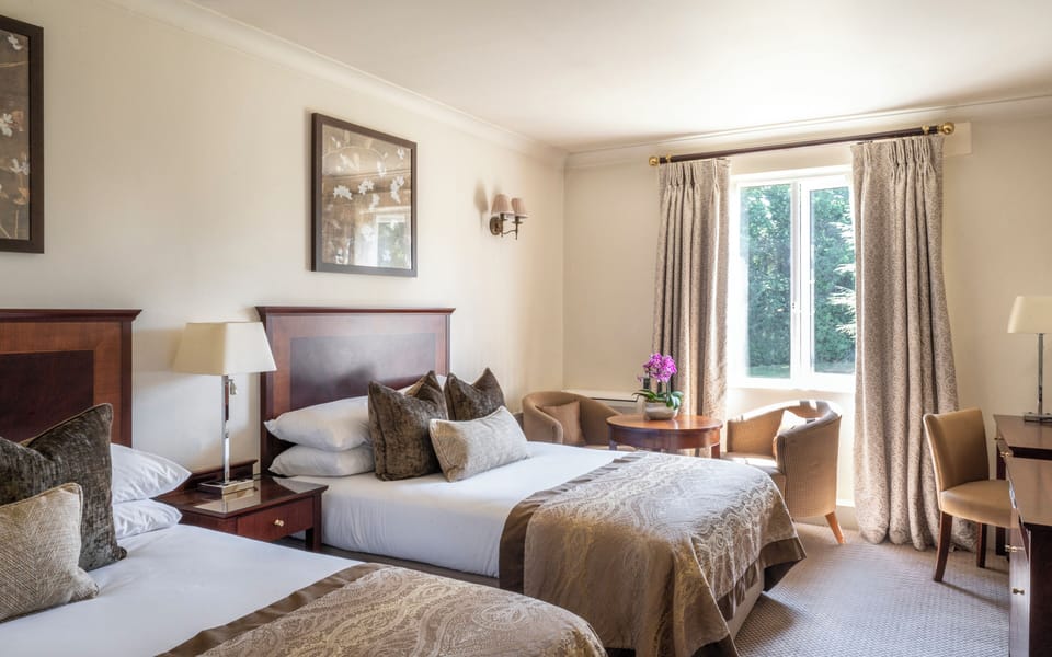 Executive Double Room | Premium bedding, in-room safe, desk, iron/ironing board