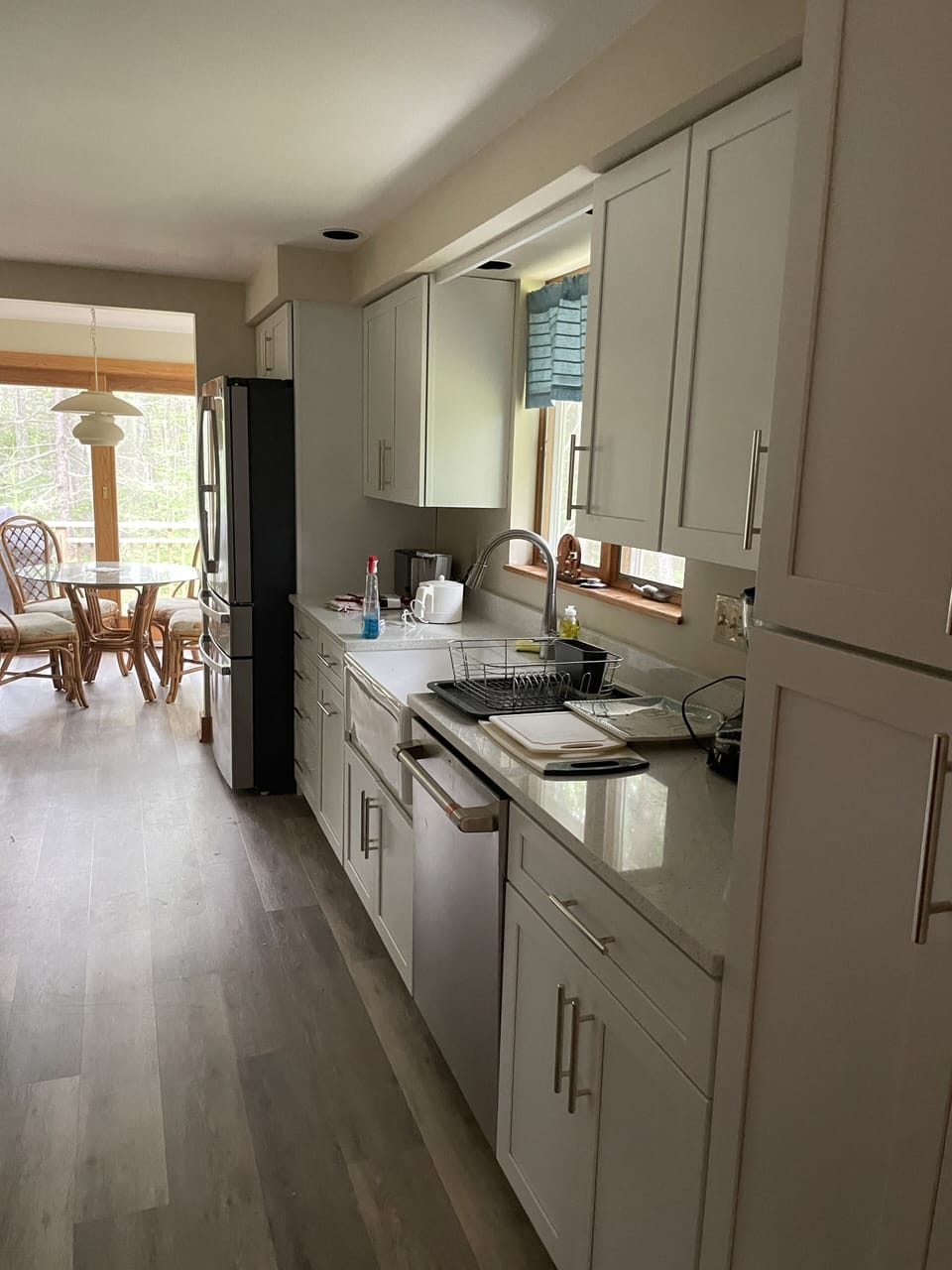 Newly renovated kitchen with stainless appliances