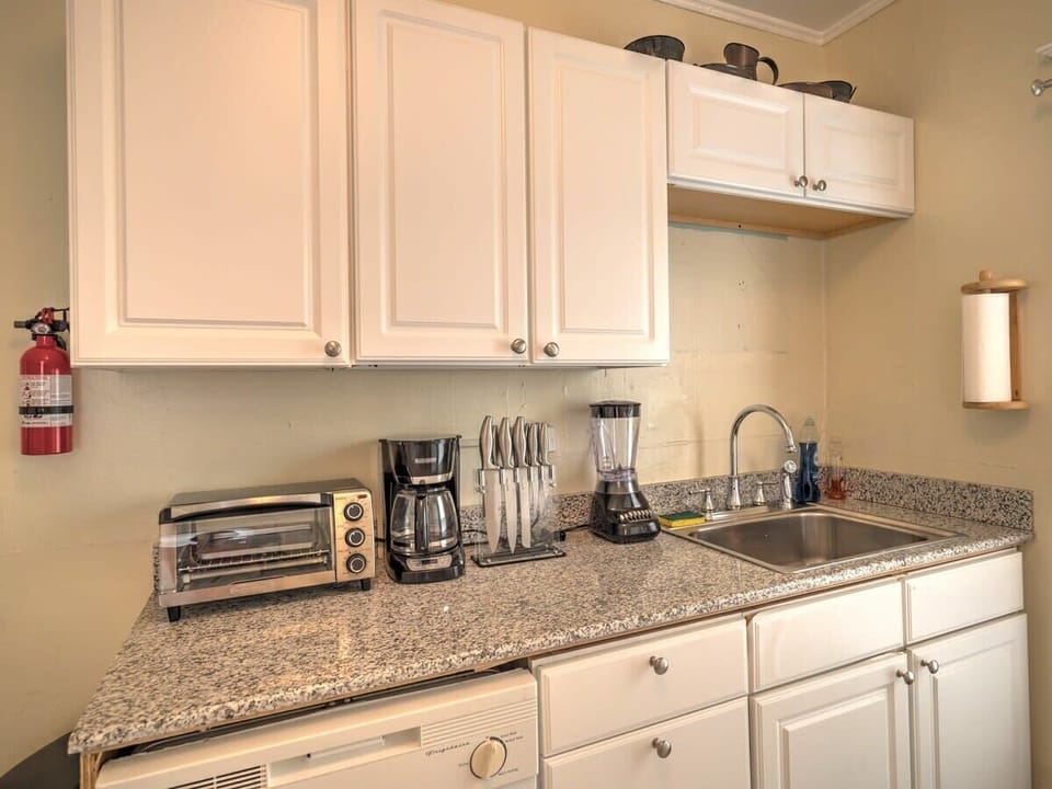 Includes a toaster, drip coffee pot and all cooking utensils and much more!