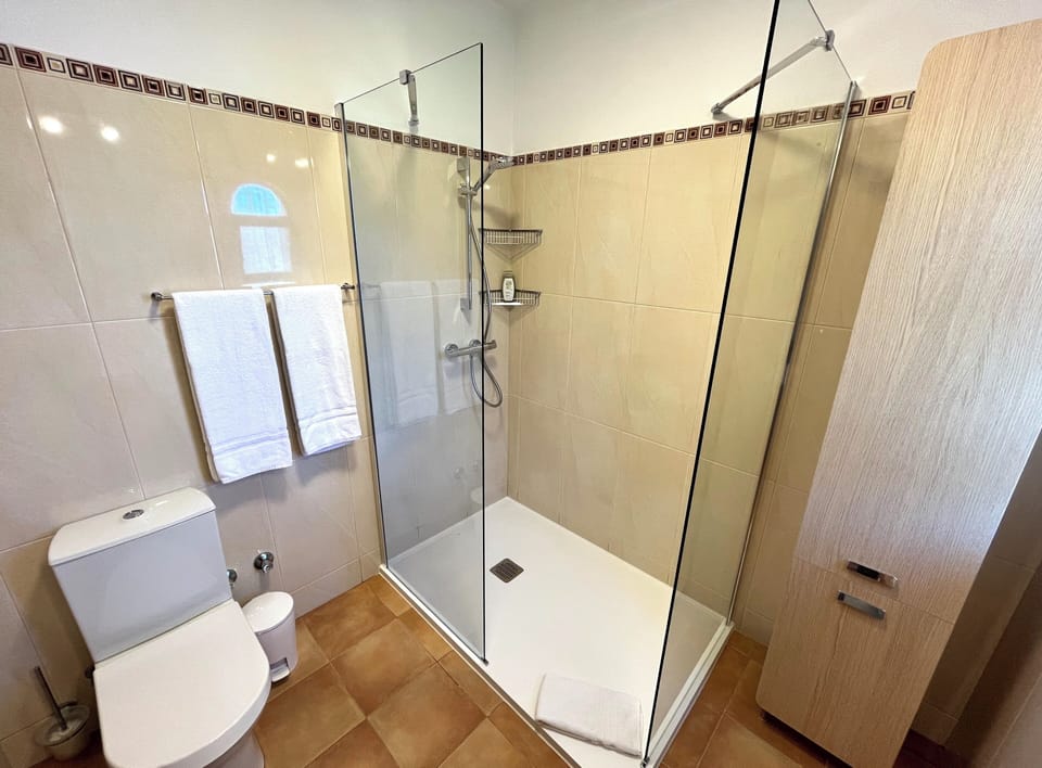 Master bathroom with walk-in shower