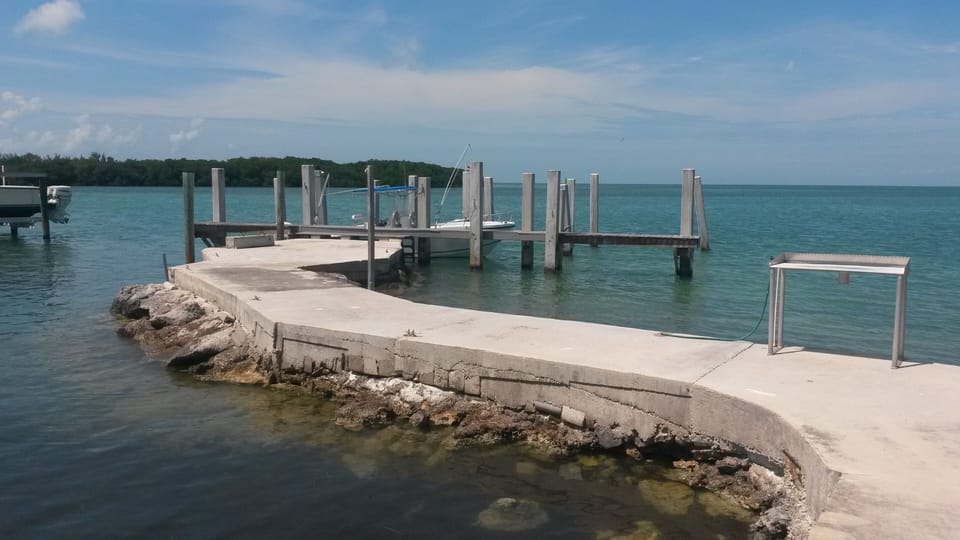 Great views and fishing from the community dock