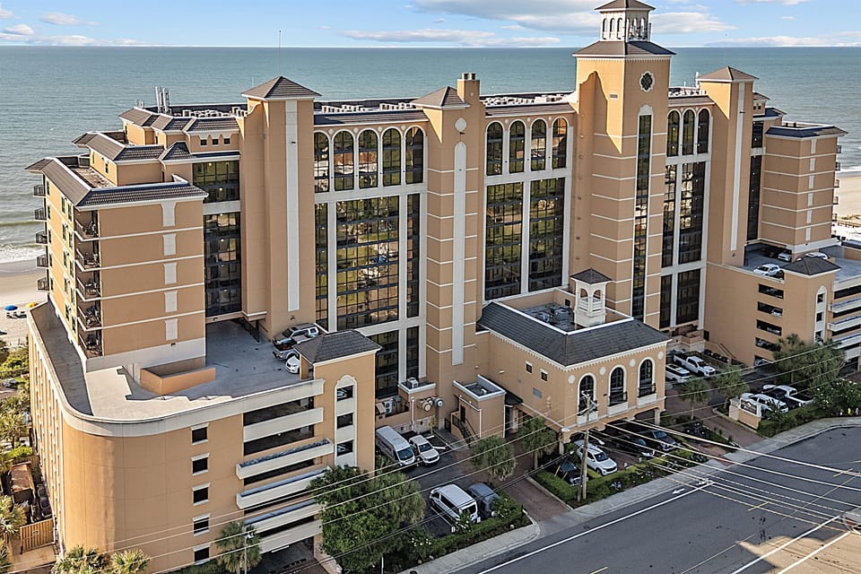 This beautiful resort sits directly on the beach