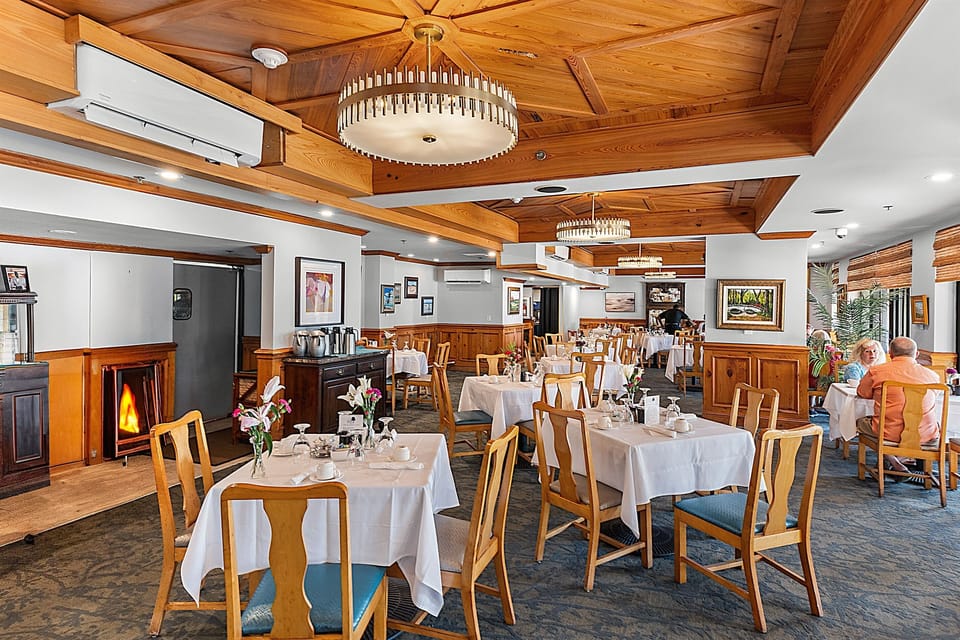The award winning on-site restaurant "The Cypress Room" and the "Captains Lounge" and full-service bar