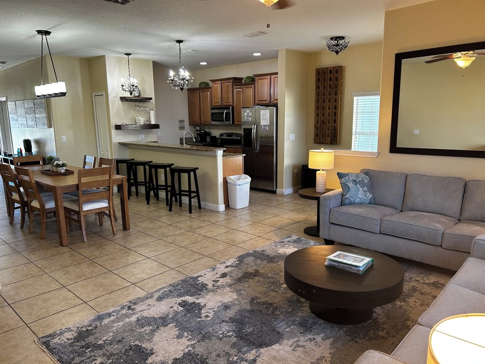 Kitchen and living room