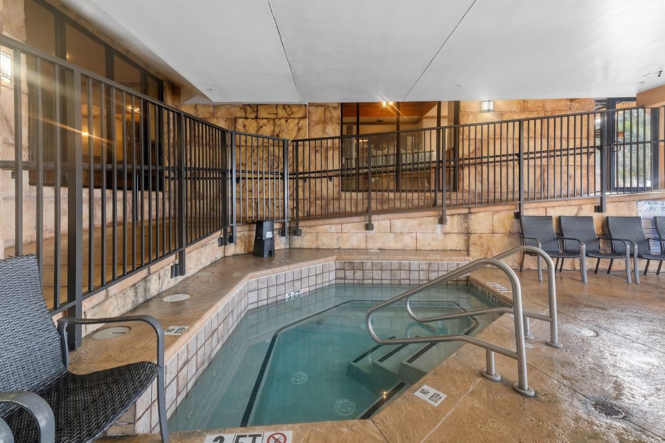 Over-sized indoor hot tub