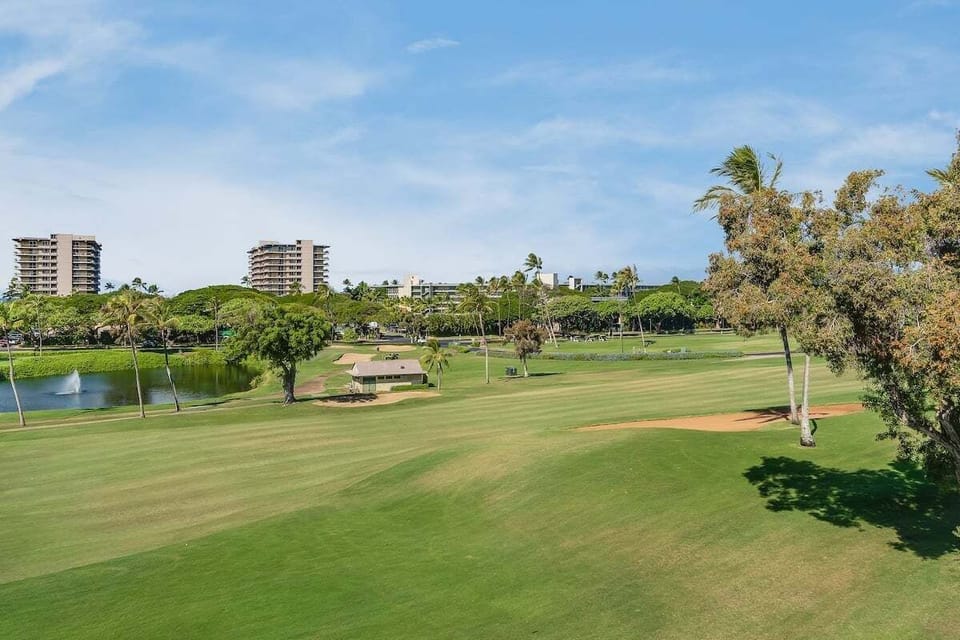 Perfect for golf enthusiasts—enjoy panoramic views of the Kaanapali fairways right outside your door