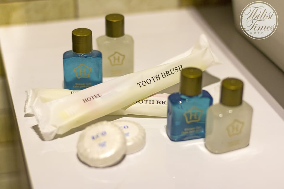 Deep soaking tub, rainfall showerhead, free toiletries, hair dryer