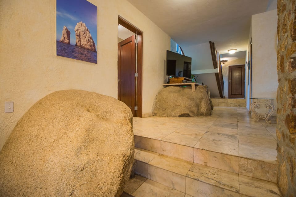 Villa Los Geckos rocks! The villa was built around giant granite boulders.