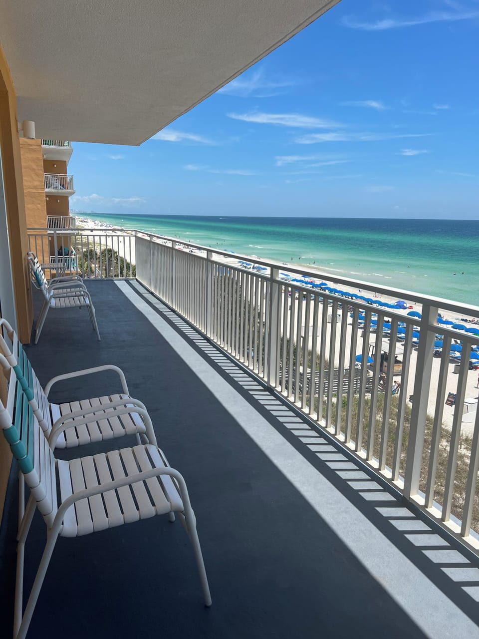Balcony overlooking the Gulf 
